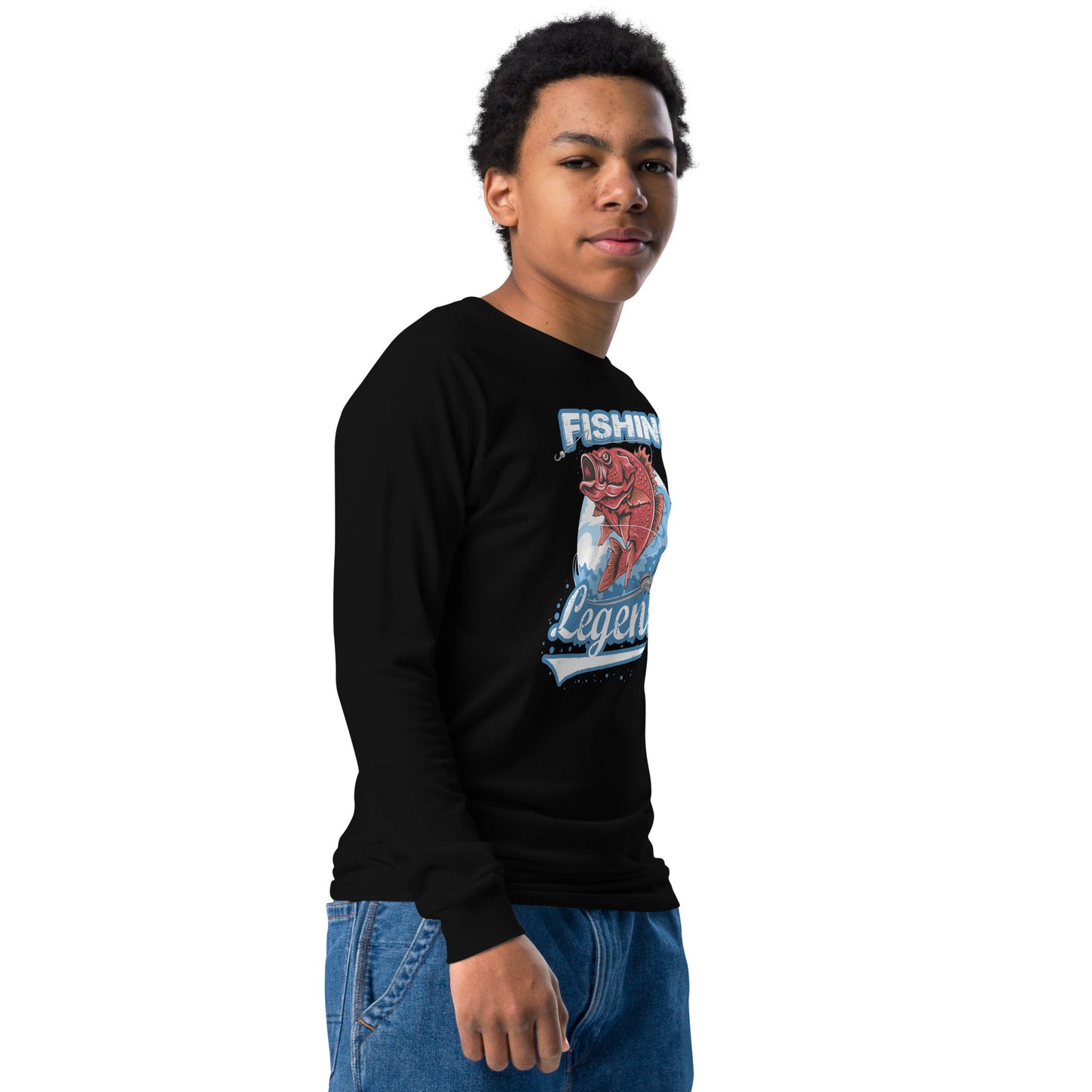 Youth long sleeve tee - Fishing Legend