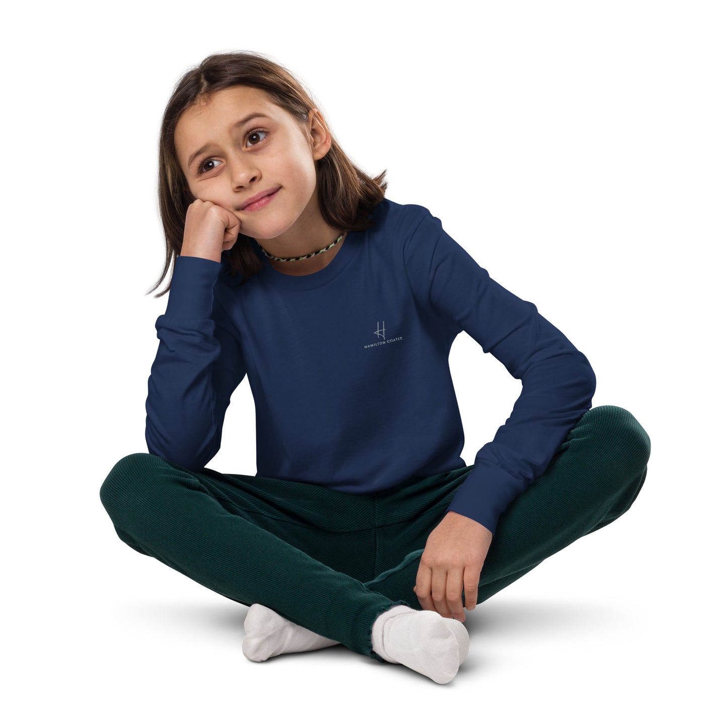 Youth long sleeve tee - Hamilton Coates Embroidered Branding