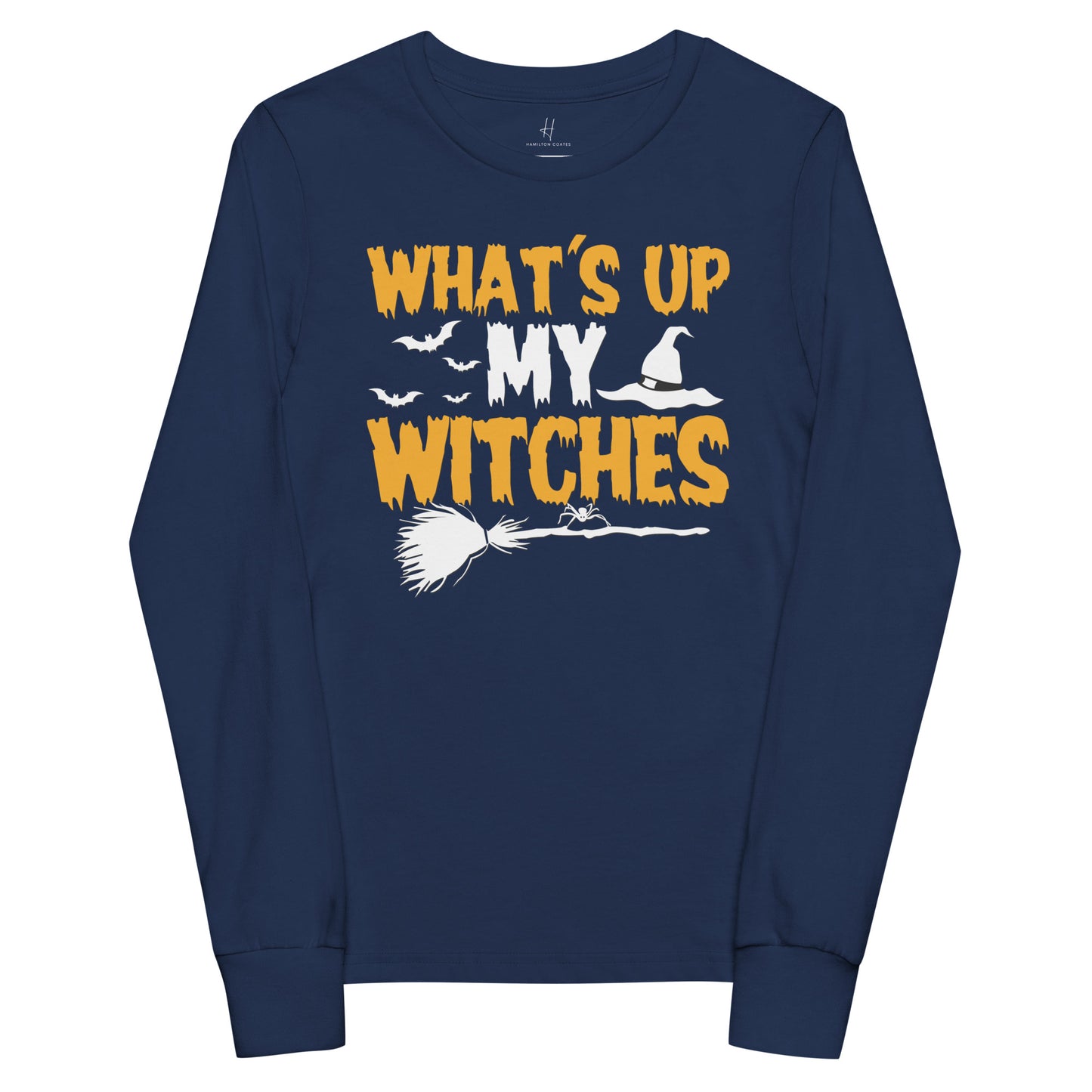 Youth long sleeve tee - What's up my witches
