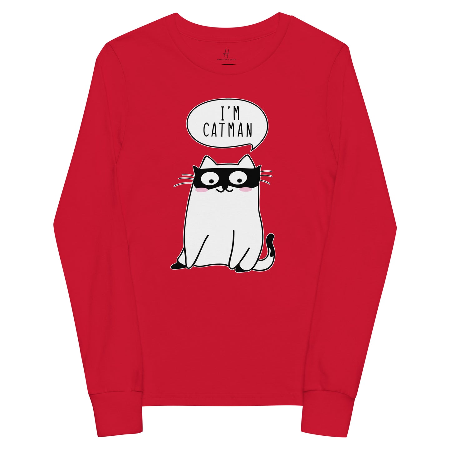 Youth long sleeve tee - I'm Catman