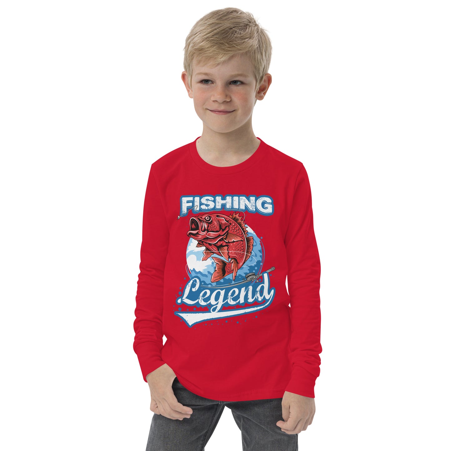 Youth long sleeve tee - Fishing Legend