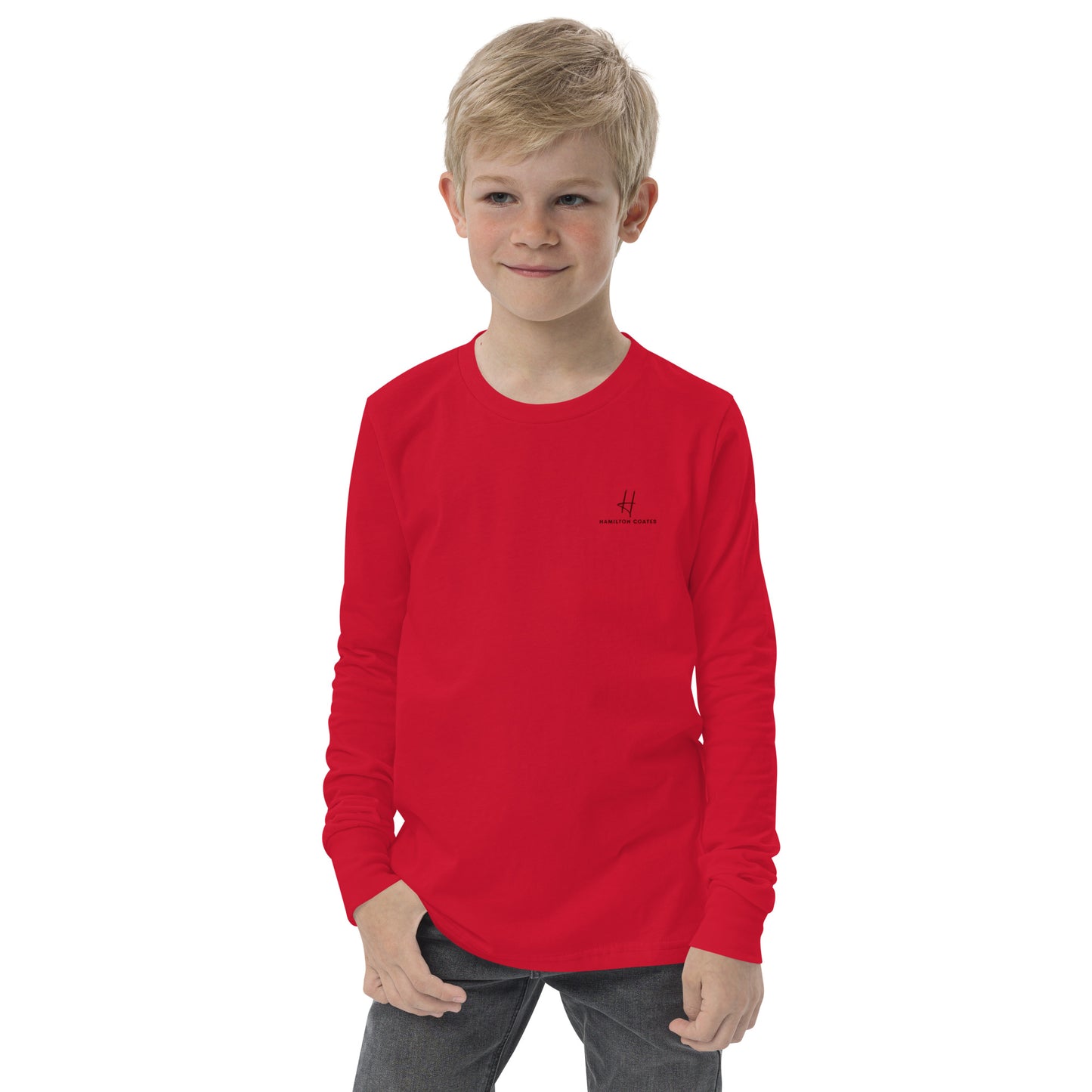 Youth long sleeve tee - Hamilton Coates Embroidered Branding