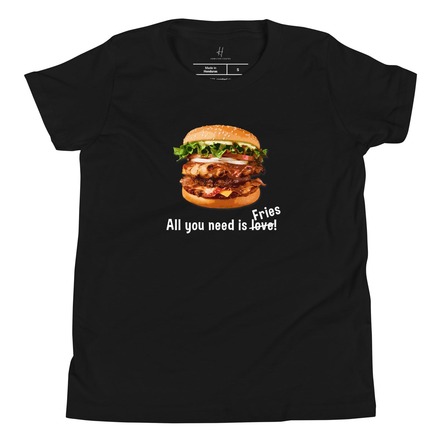 Youth Short Sleeve T-Shirt - All you need is fries!