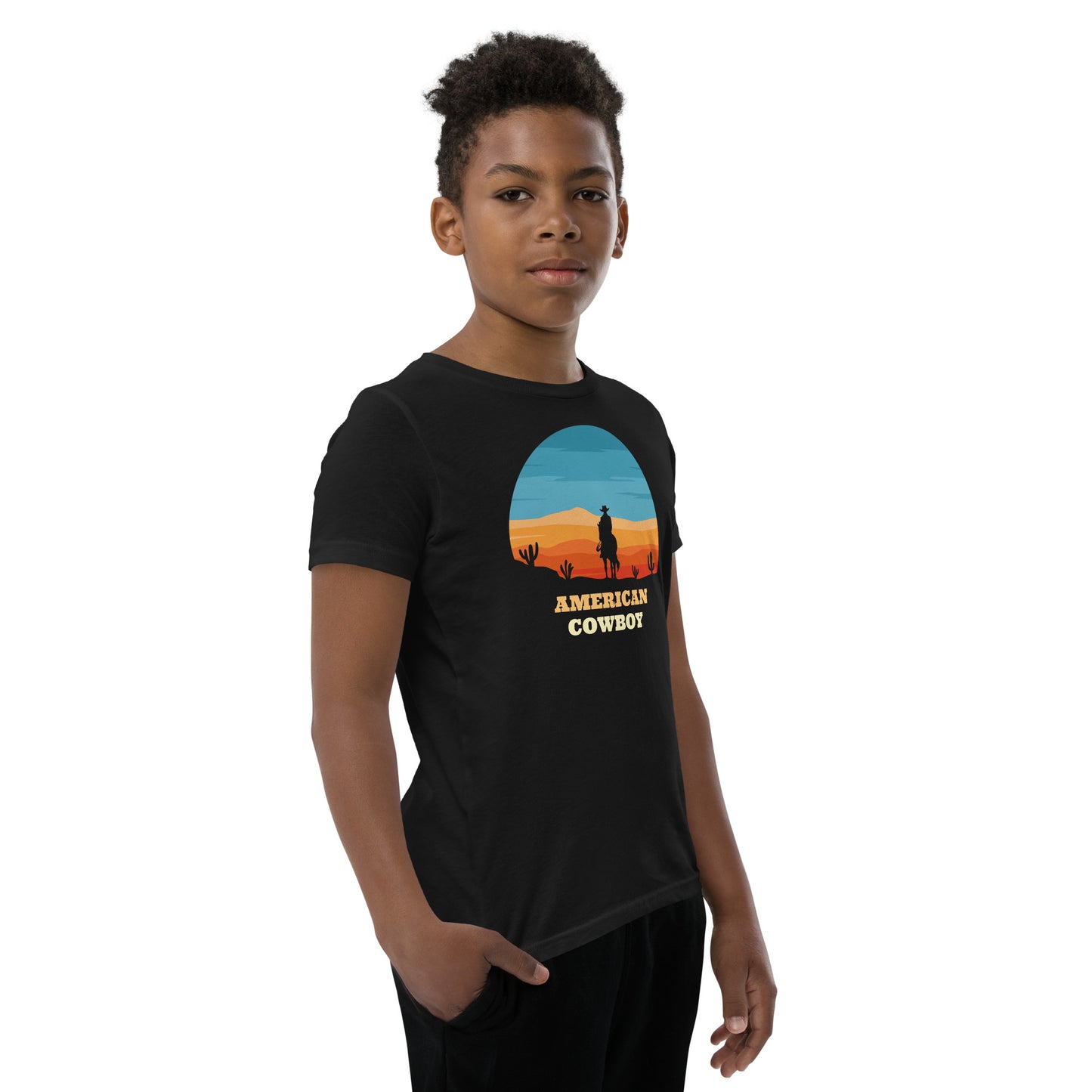 Youth Short Sleeve T-Shirt - American Cowboy