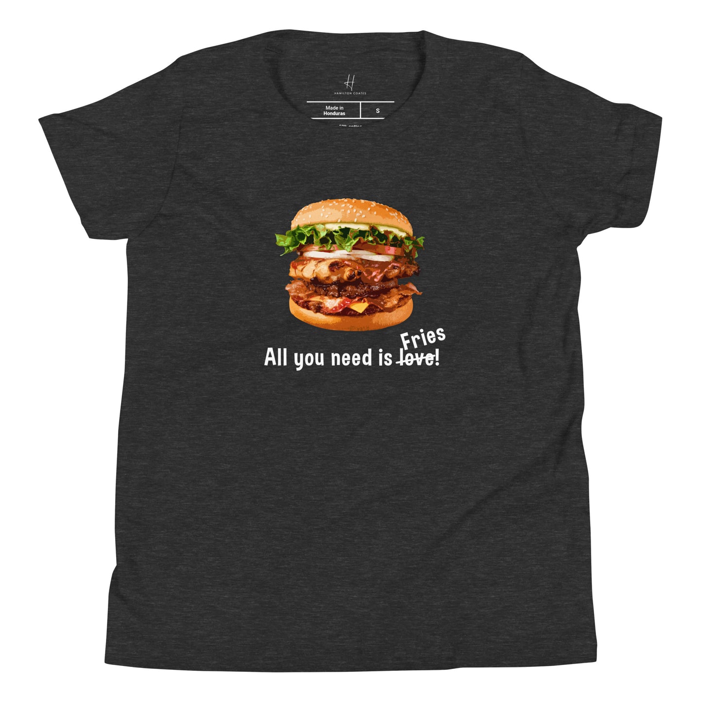 Youth Short Sleeve T-Shirt - All you need is fries!