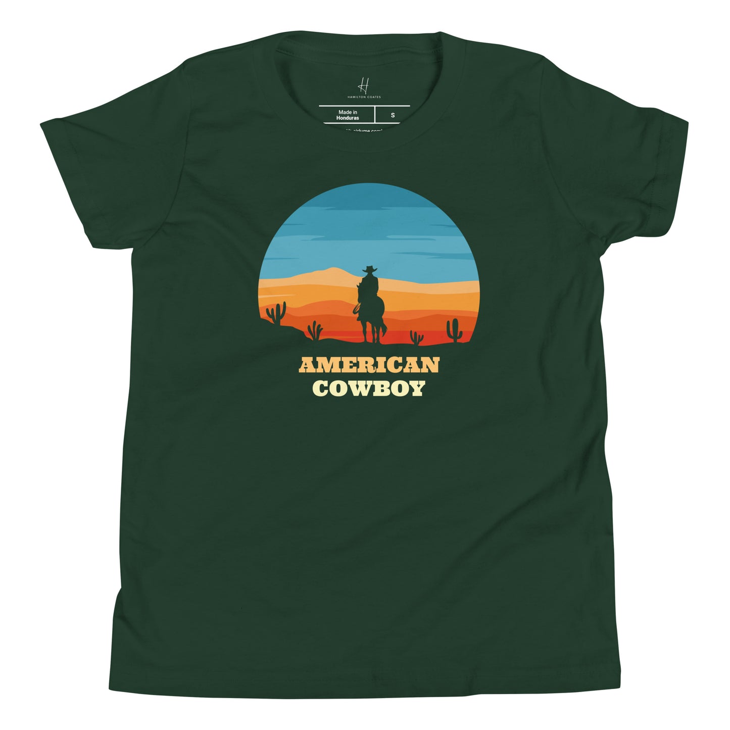 Youth Short Sleeve T-Shirt - American Cowboy