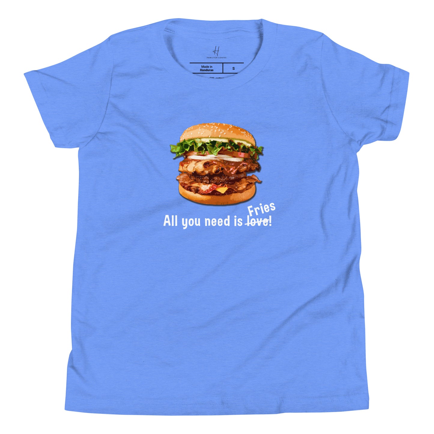 Youth Short Sleeve T-Shirt - All you need is fries!