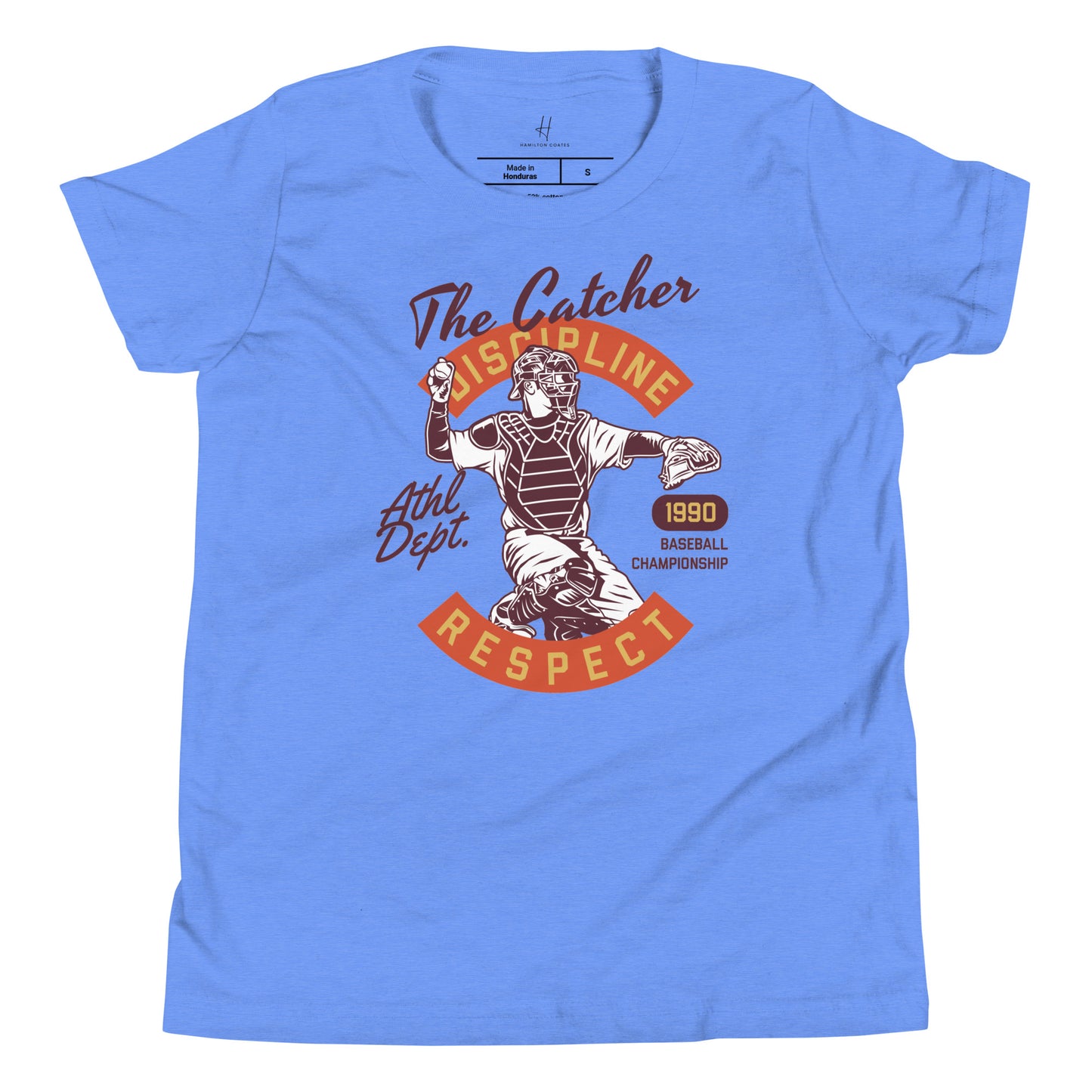 Youth Short Sleeve T-Shirt - Baseball catcher