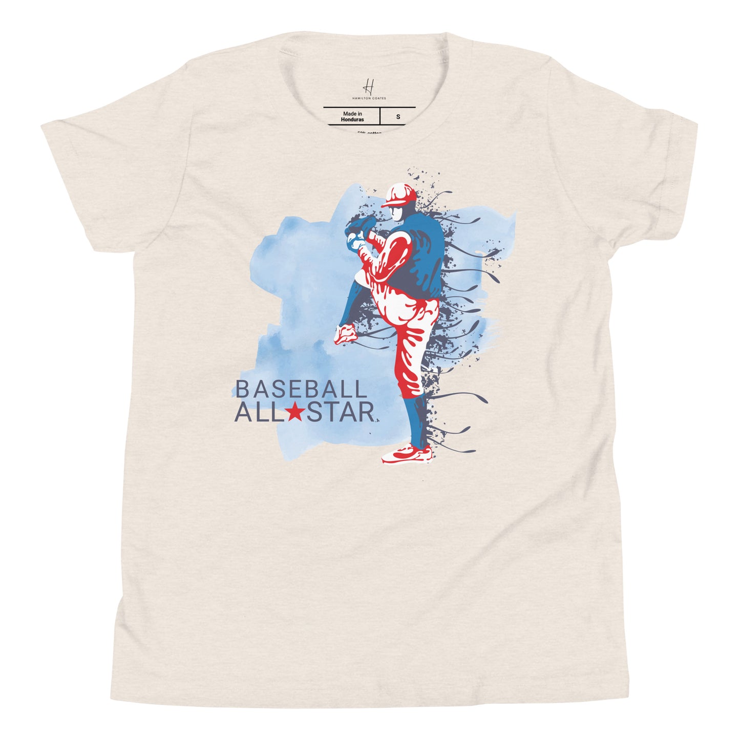 Youth Short Sleeve T-Shirt - Baseball All Star Pitcher