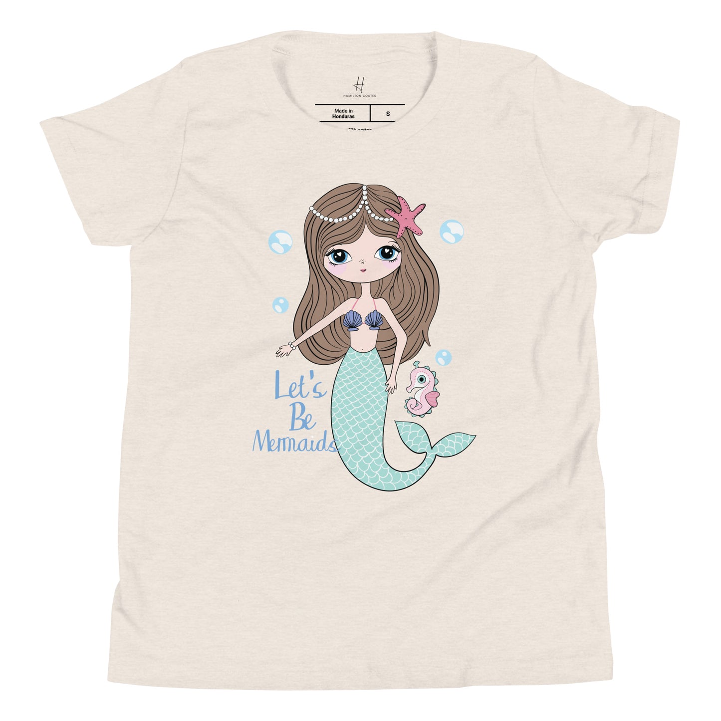 Kurzarm-T-Shirt für Jugendliche – Lasst uns Meerjungfrauen sein