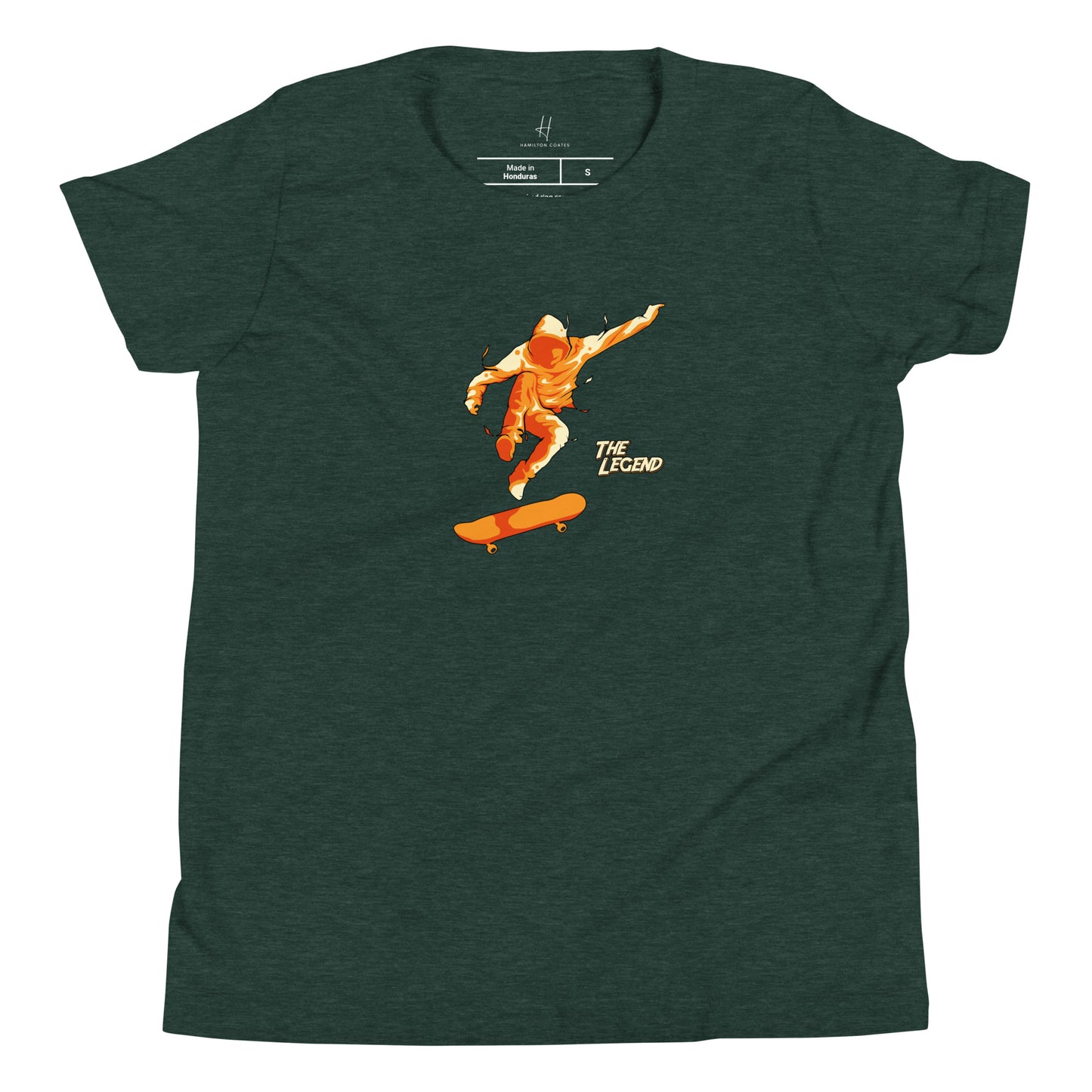 Kurzarm-T-Shirt für Jugendliche – Skateboarding Spirit – The Legend