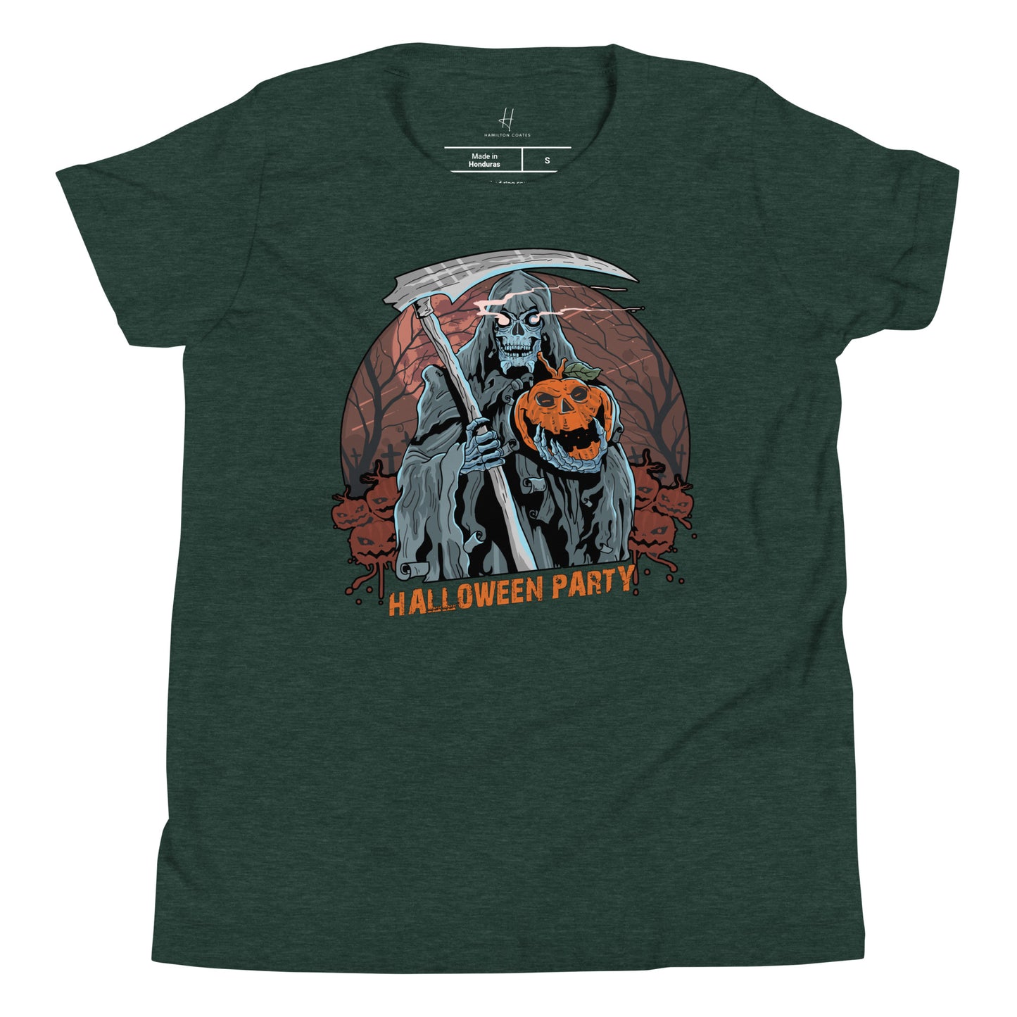 Kurzärmeliges T-Shirt für Jugendliche – Halloween-Party