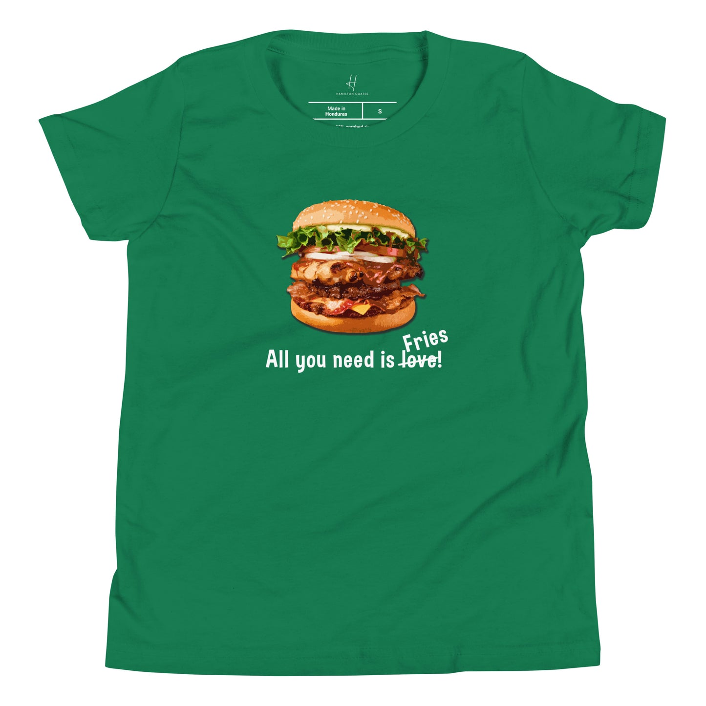 Youth Short Sleeve T-Shirt - All you need is fries!