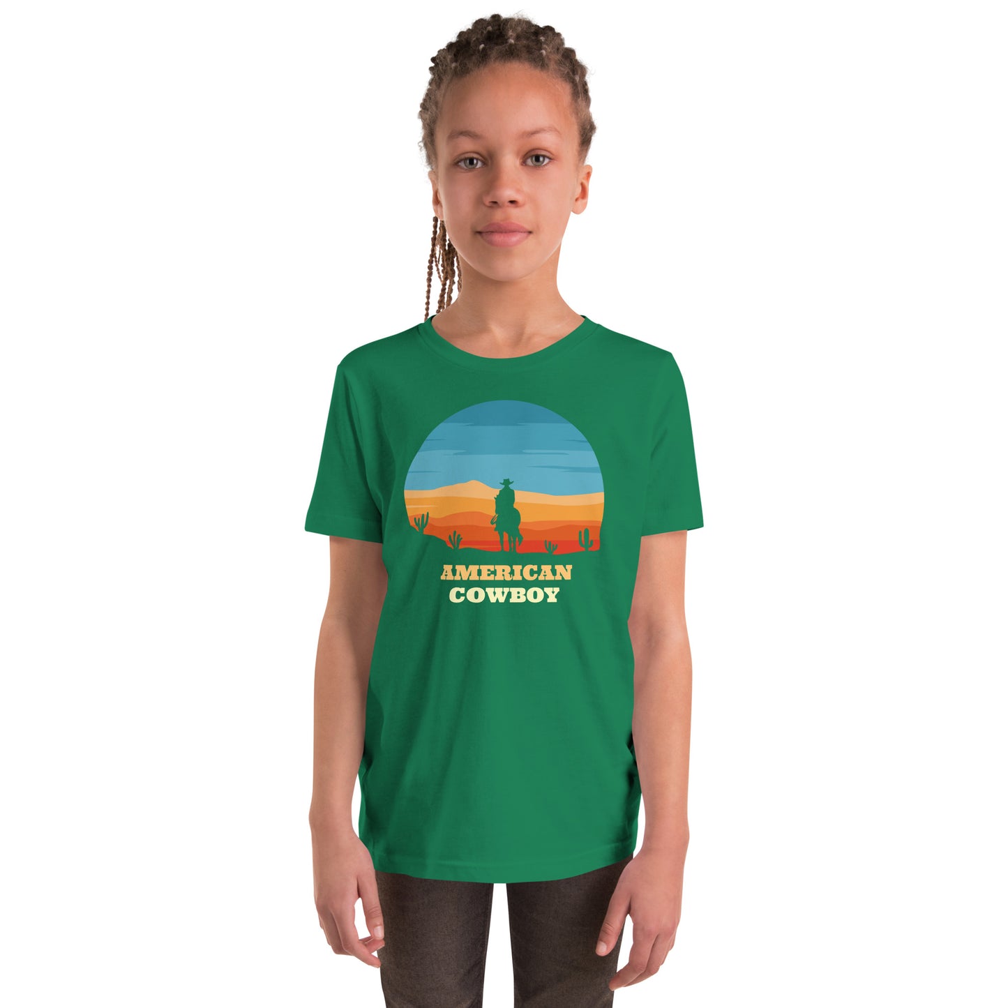 Youth Short Sleeve T-Shirt - American Cowboy