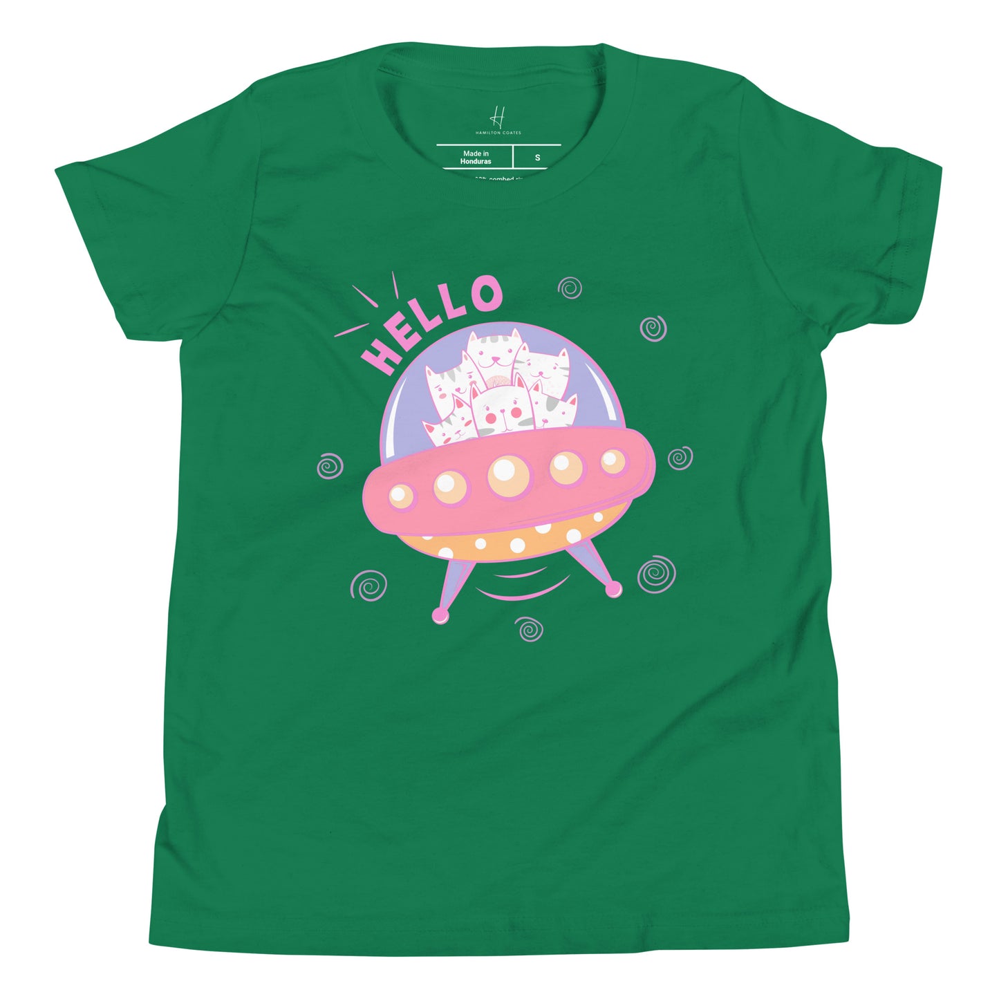 Kurzarm-T-Shirt für Jugendliche – Space Cats