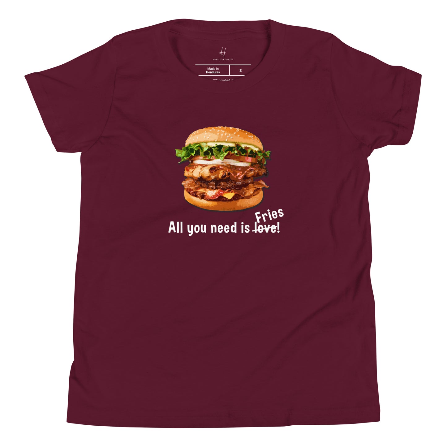 Youth Short Sleeve T-Shirt - All you need is fries!