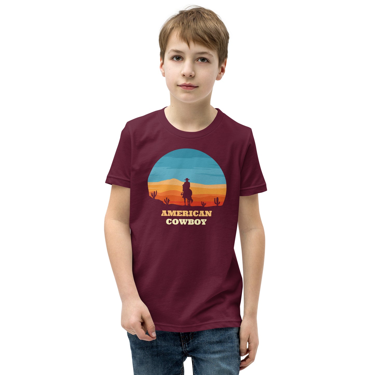 Youth Short Sleeve T-Shirt - American Cowboy