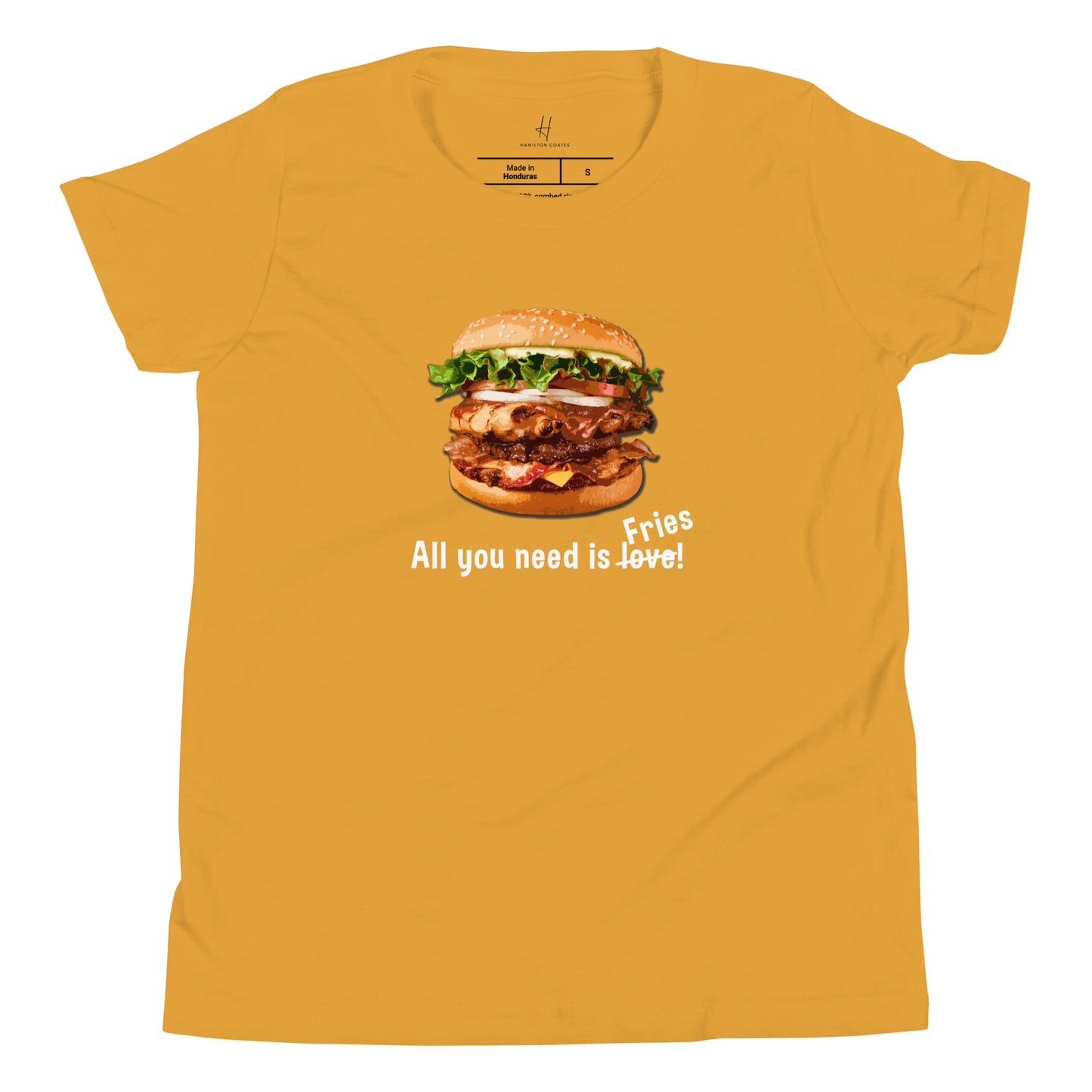 Youth Short Sleeve T-Shirt - All you need is fries!
