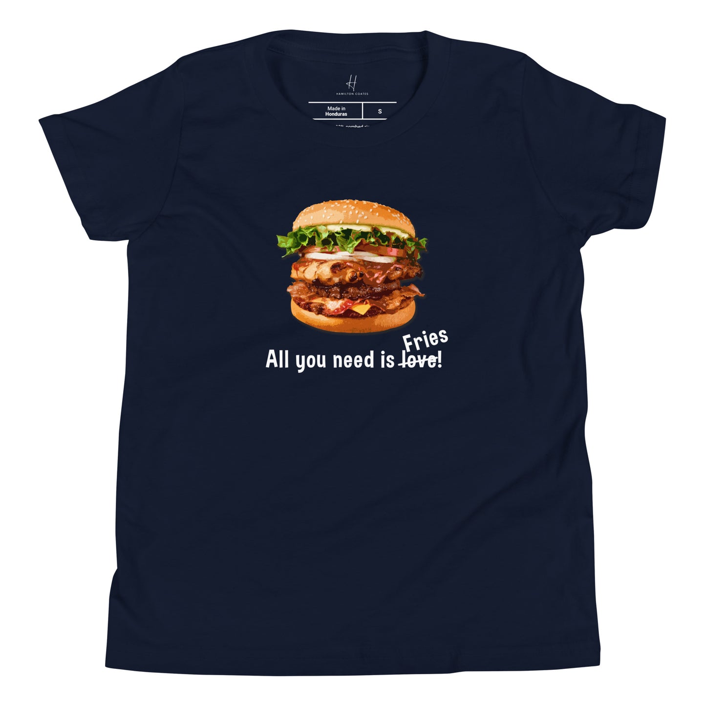 Youth Short Sleeve T-Shirt - All you need is fries!