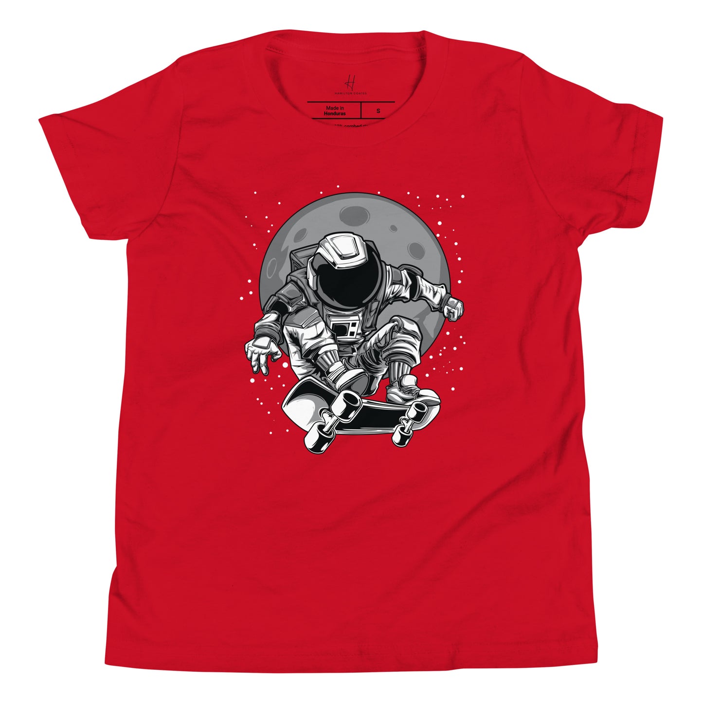 Kurzarm-T-Shirt für Jugendliche – Astronaut Skater