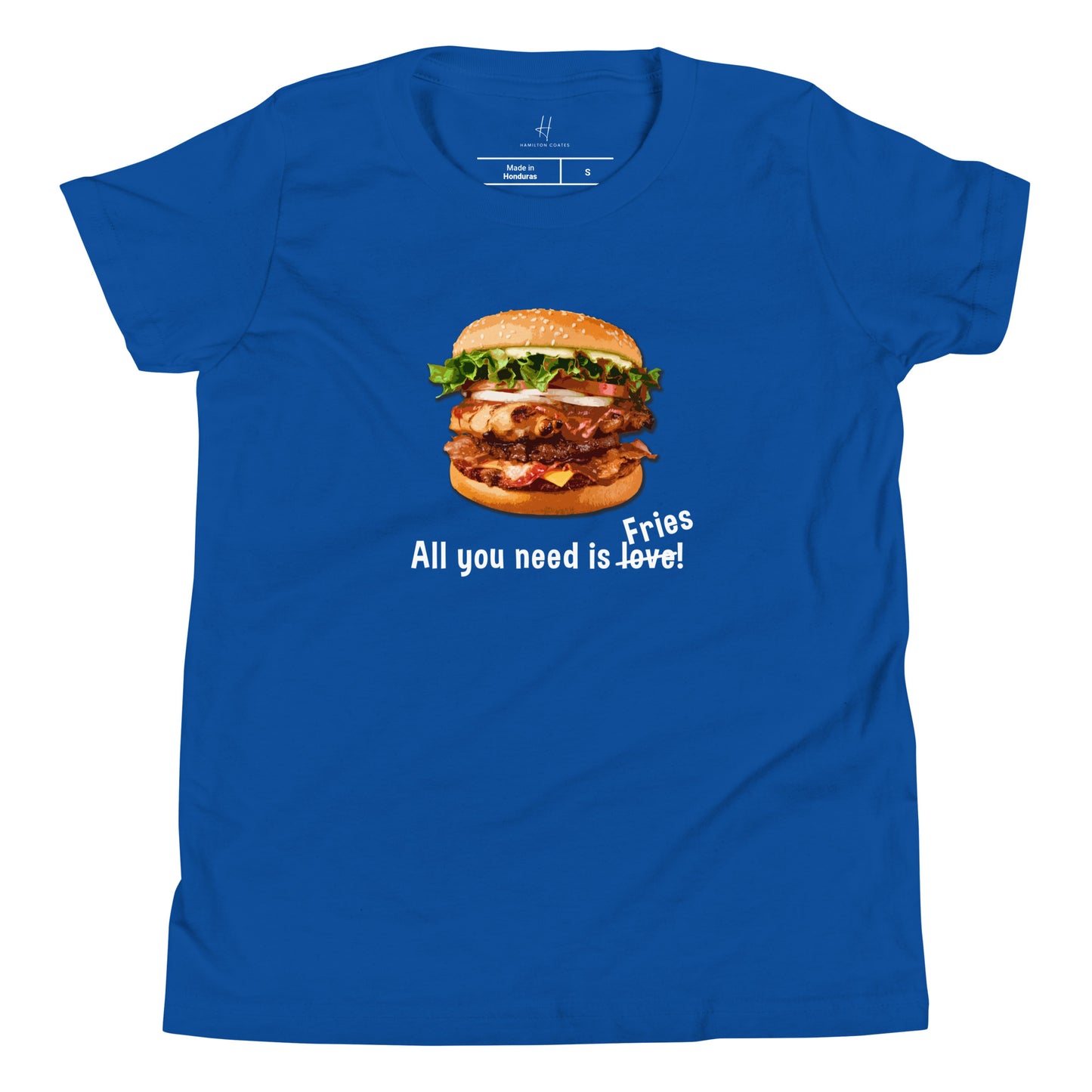 Youth Short Sleeve T-Shirt - All you need is fries!