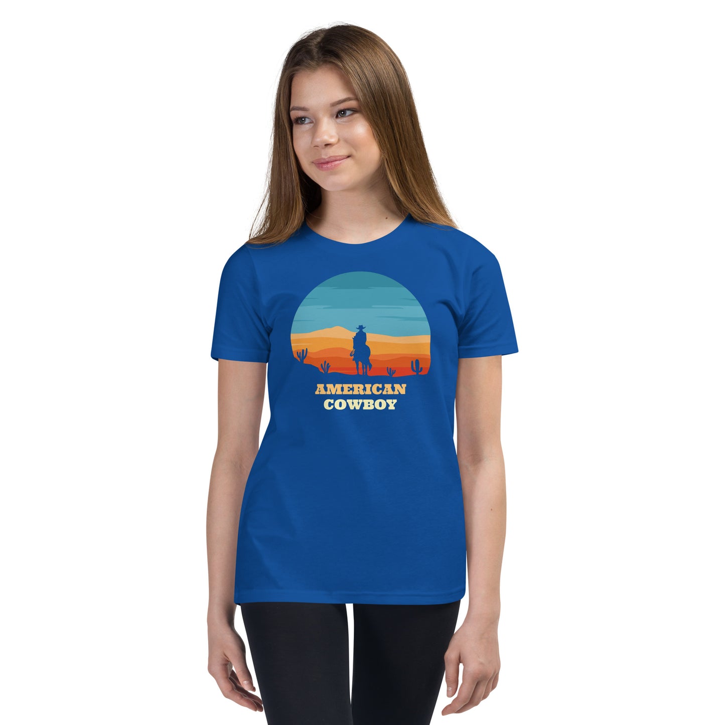 Youth Short Sleeve T-Shirt - American Cowboy