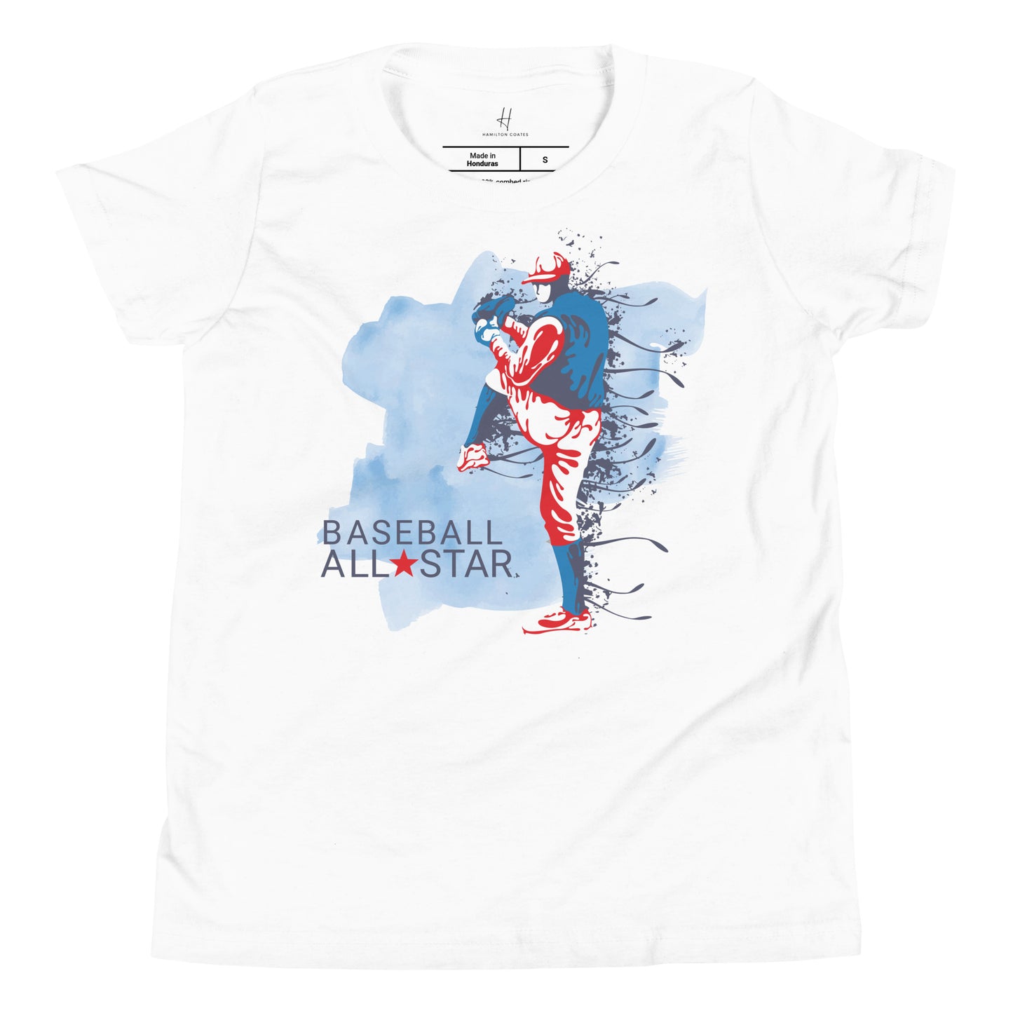 Youth Short Sleeve T-Shirt - Baseball All Star Pitcher