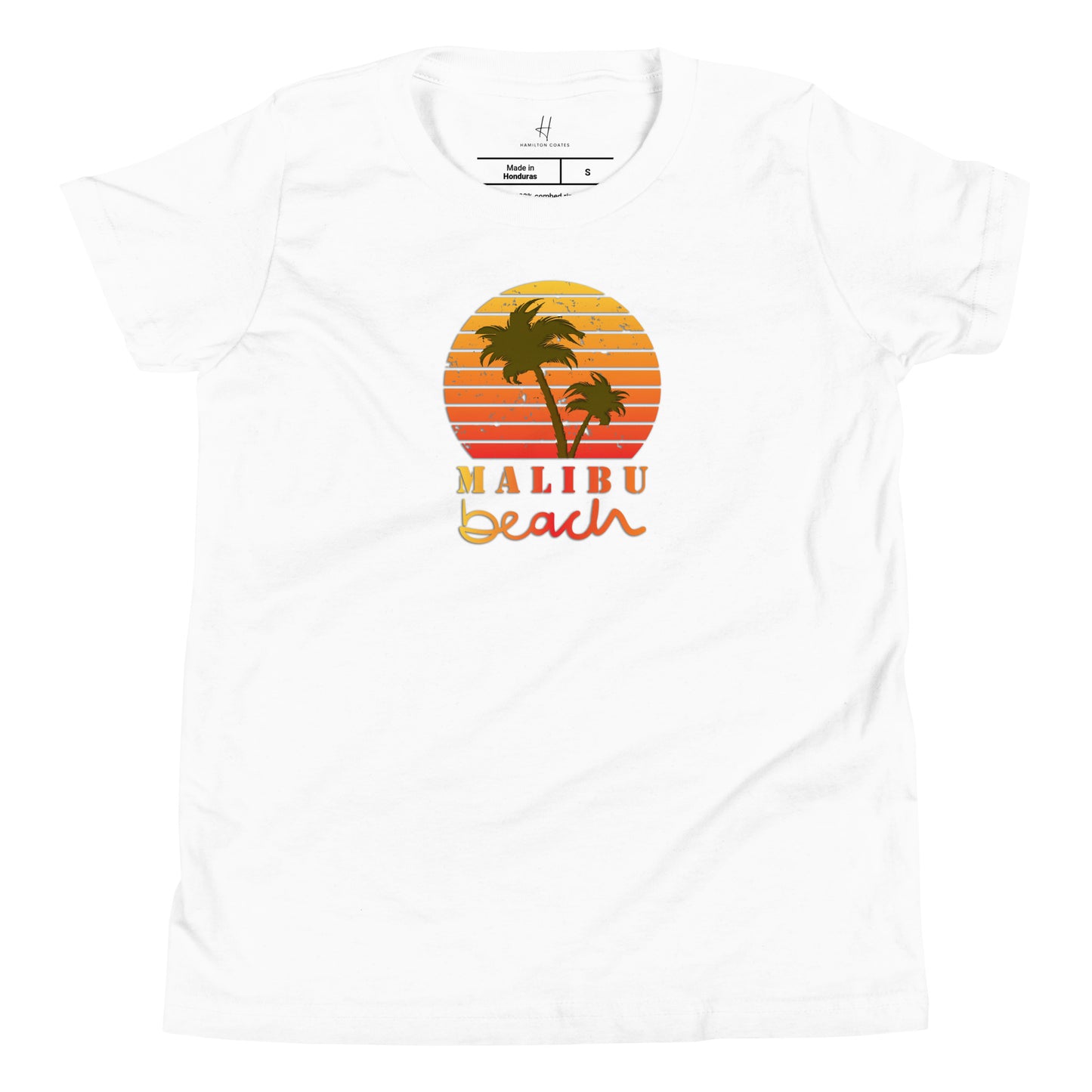 Kurzarm-T-Shirt für Jugendliche – Malibu Beach Sunset