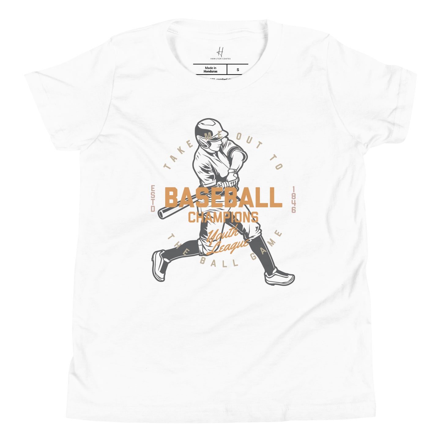 Kurzarm-T-Shirt für Jugendliche – Baseball-Champion