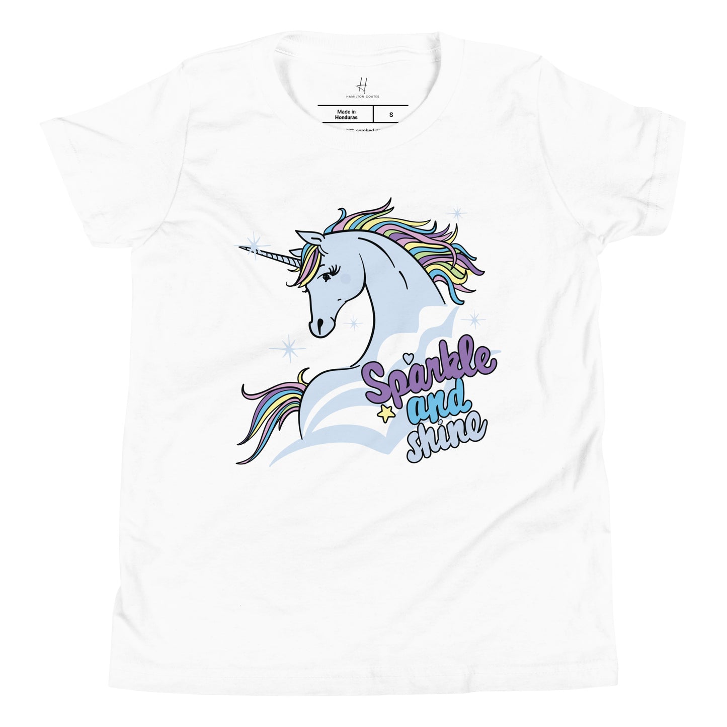 Kurzarm-T-Shirt für Jugendliche – Funkeln und Glänzen