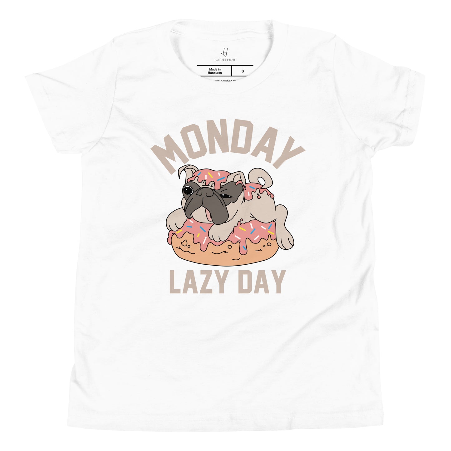 Kurzarm-T-Shirt für Jugendliche – Monday Lazy Day