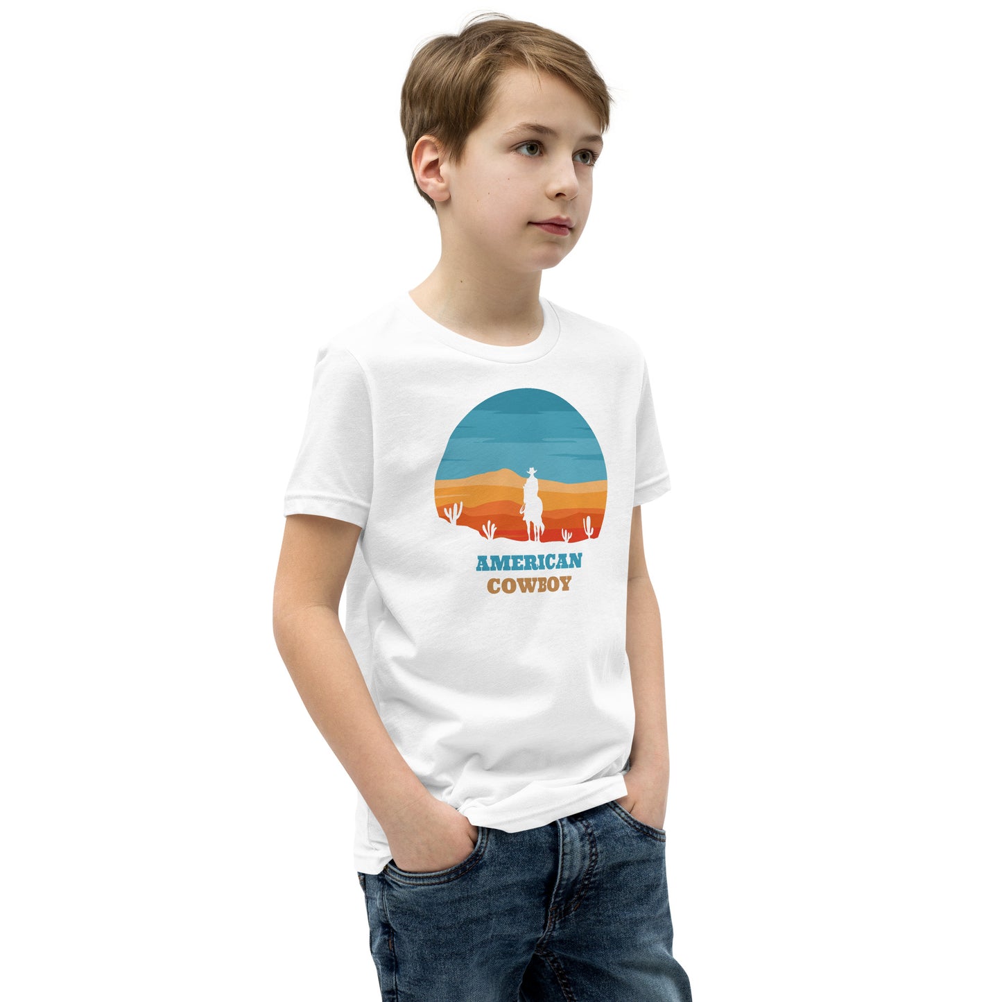 Youth Short Sleeve T-Shirt - American Cowboy