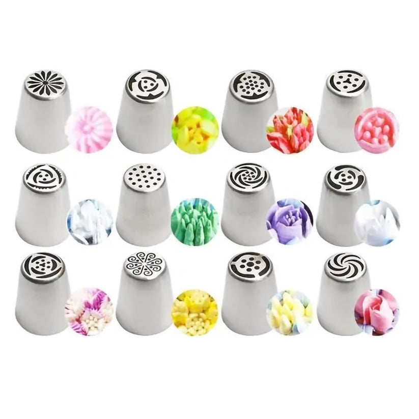 Piping Nozzles, Set of 12