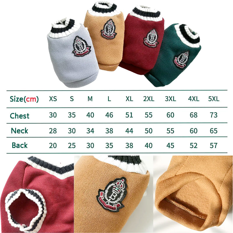 FurryFrat College Style Dog Coat