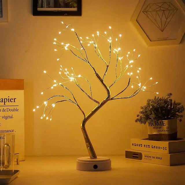 Bonsai Tree Night Light Touch Lamp