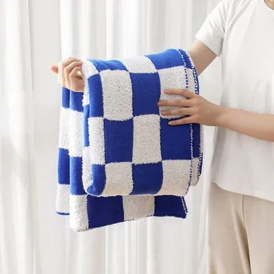 Checkerboard Fleece Blanket