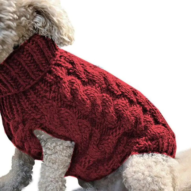 ComfyPup Soft Winter Cable Knit Sweater