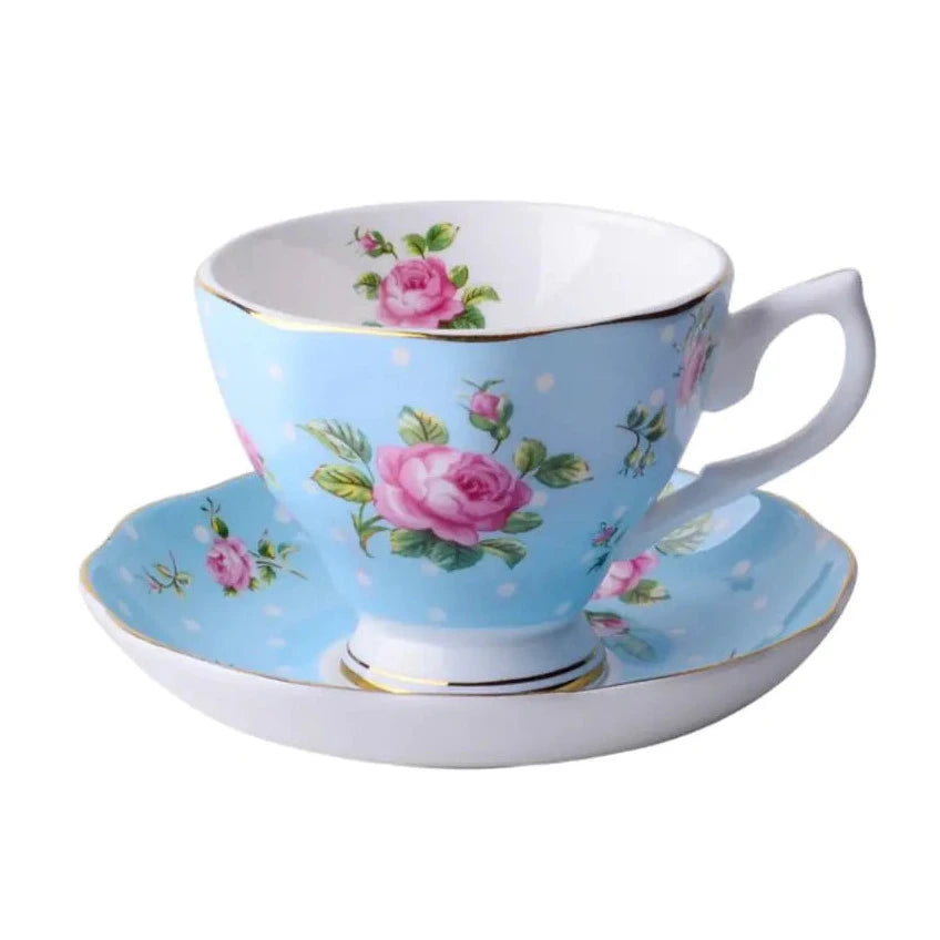 Royal Garden Bone China Tea Cups