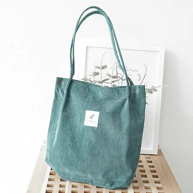 Casual Corduroy Carry Bag