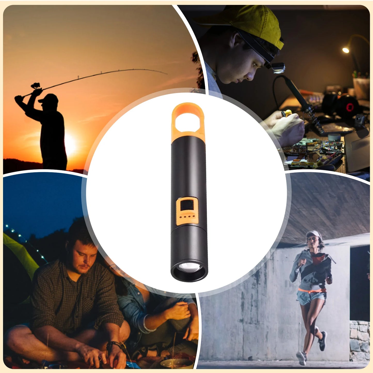 LuminaTech UltraBeam Rechargable Pocket Flashlight