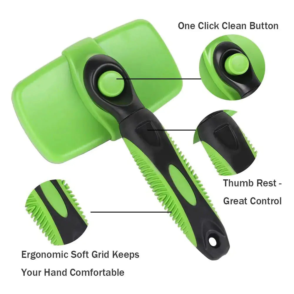 SlickPaws Self Cleaning Pet Grooming Brush