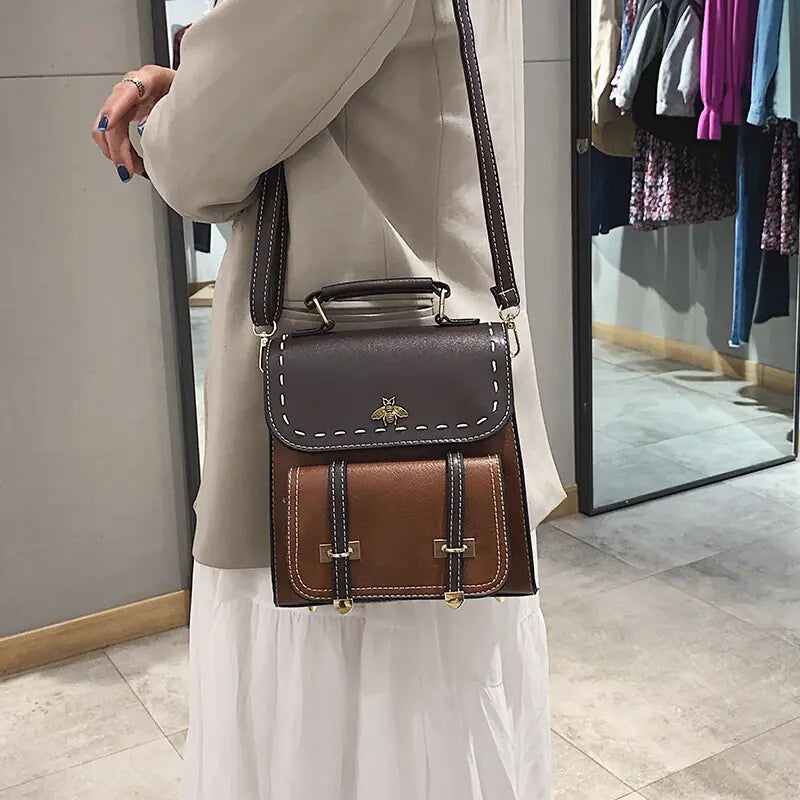 Vintage Vogue Panelled Backpack