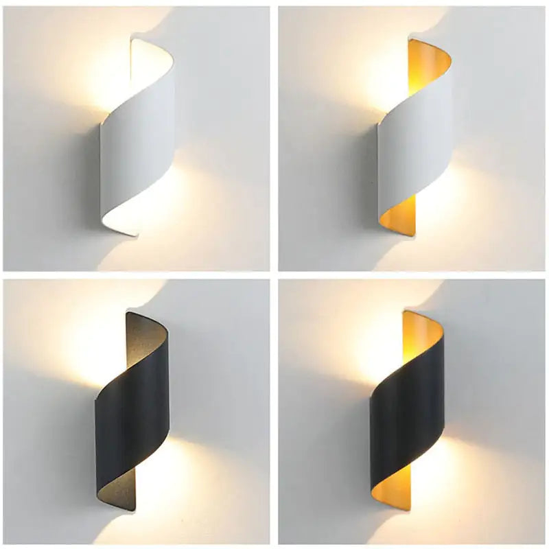 Radiant Spiral Outdoor Wall Lamp