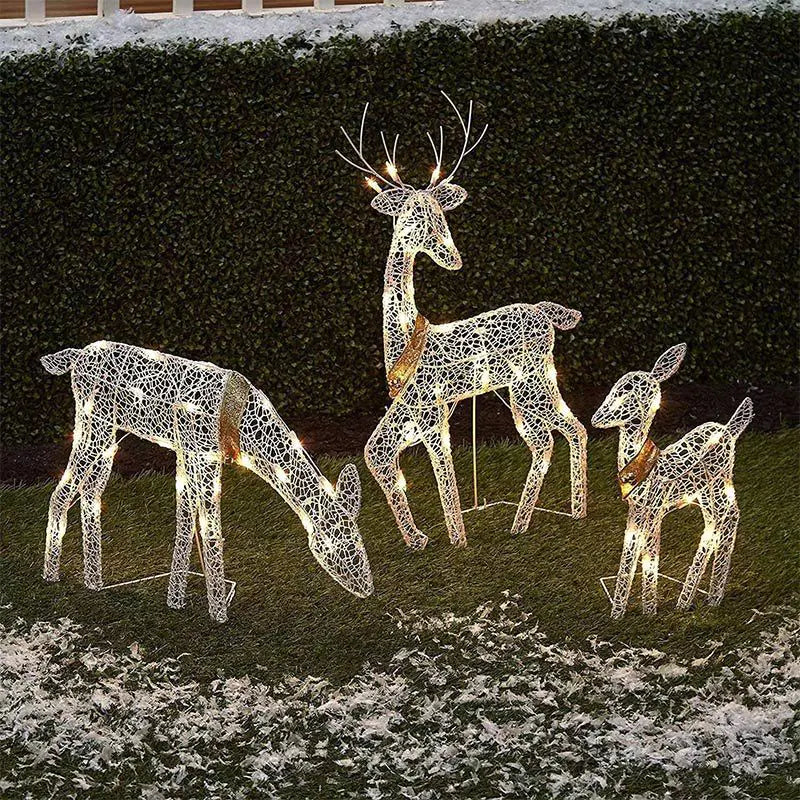 Festive Iron Deer LED Light