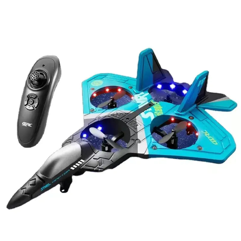V17 Radio-Controlled Four-Rotor Stunt Fighter Plane