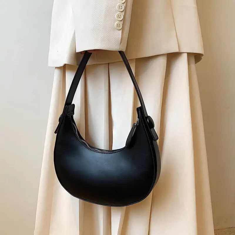 Wayfarer Faux Leather Hobo Shoulder Bag