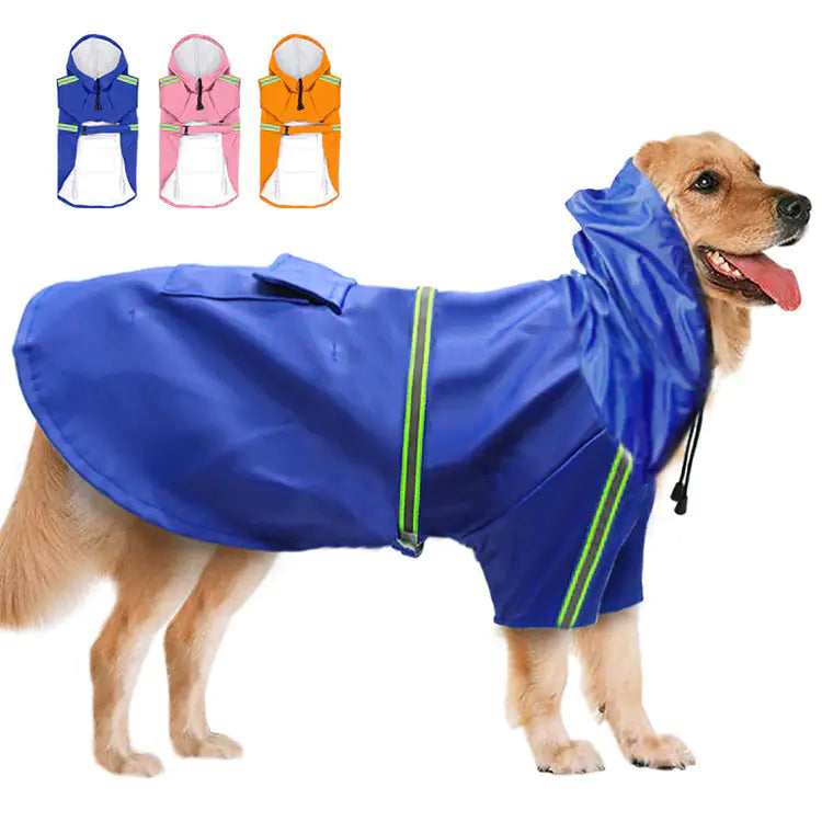 AquaShield Reflective Dog Raincoat