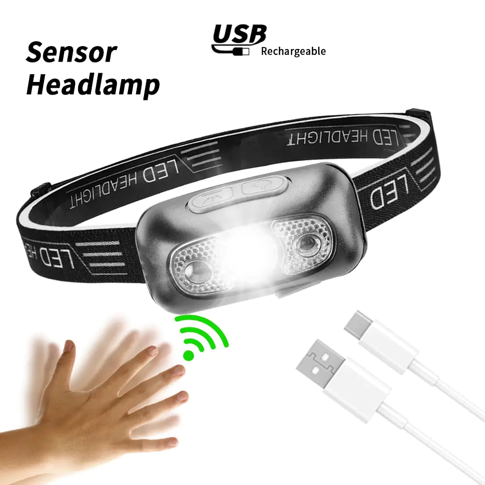 PowerGlow Rechargeable Sensor Headlamp