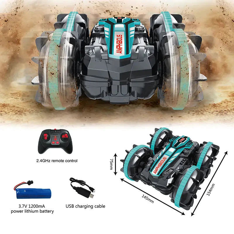 AquaRacer Amphibious Radio Controlled Stunt Car