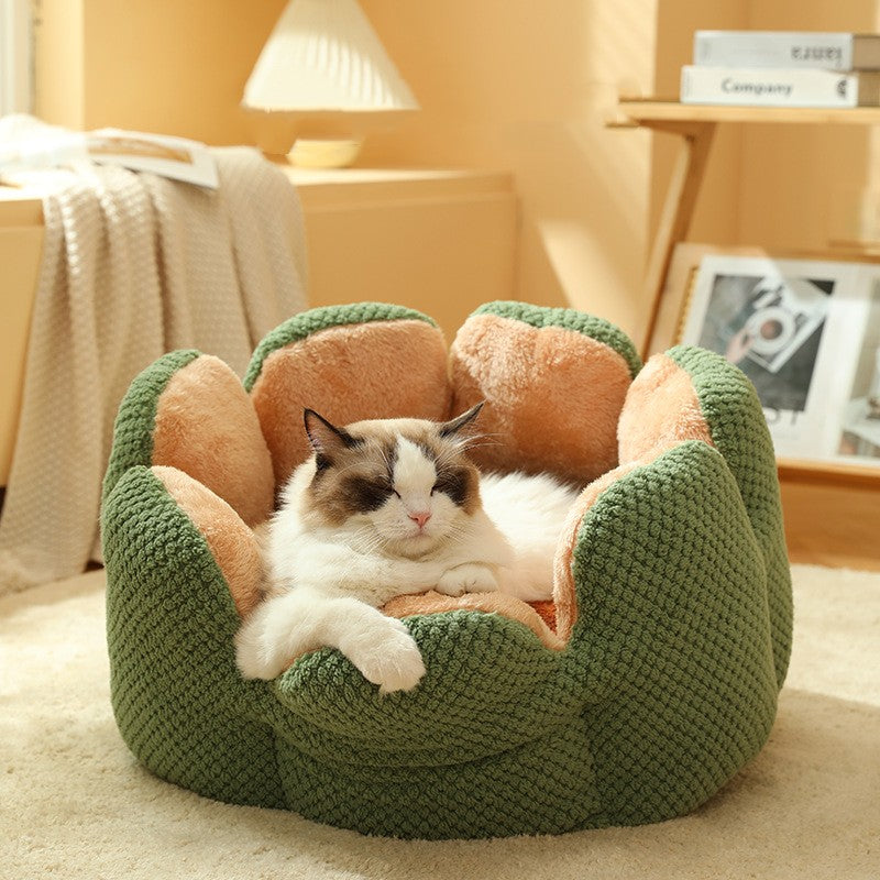 Cozy Cactus Nest Pet Bed